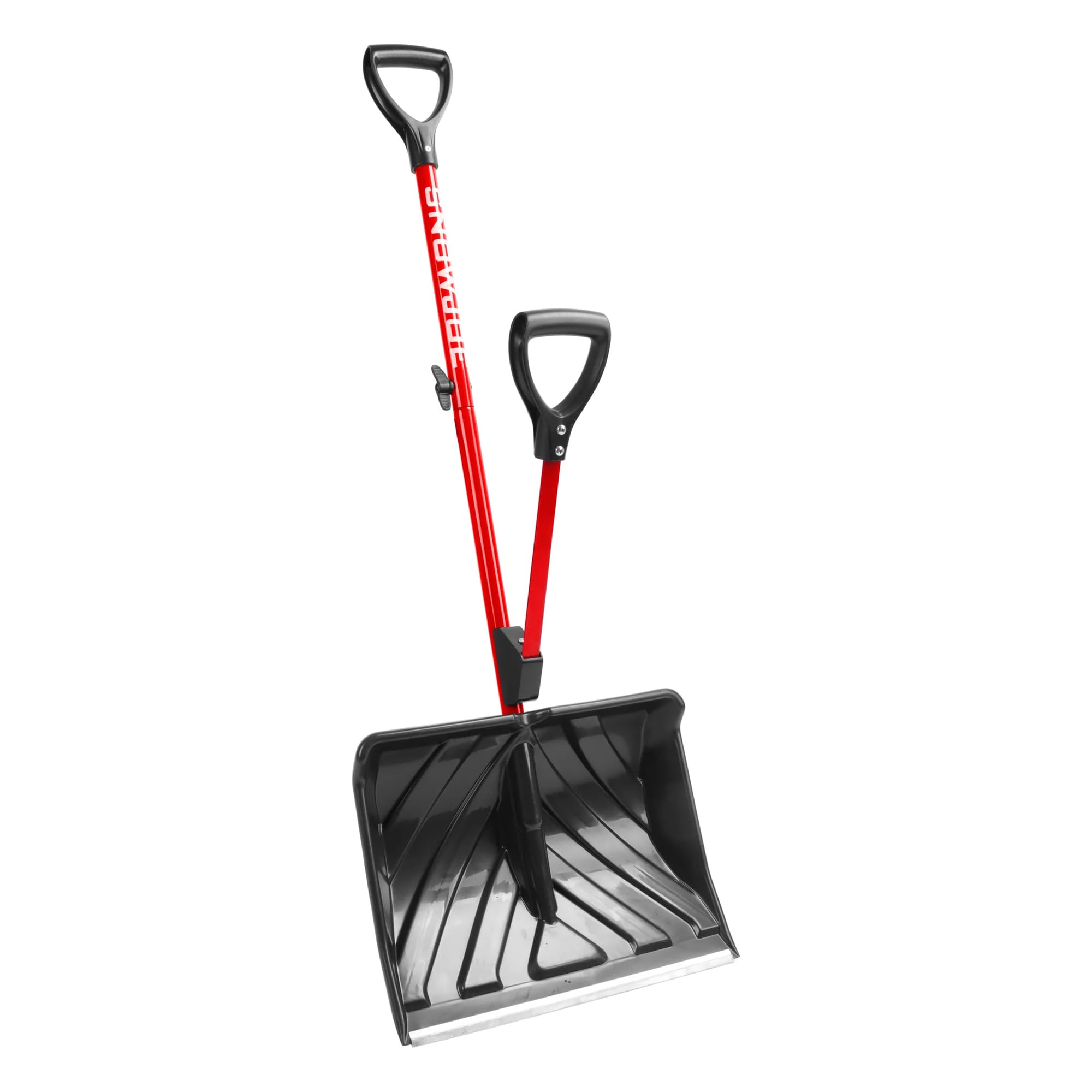 Snow Joe Snow Shovel with 18-Inch Blade and Assist Handle, SJ-SHLV01-RED | Red, 