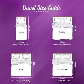 Lazzaro Double Duvet 10.5 Tog Two-Tone Grey Pack of 4 For Cold Winter Nights - Thick & Cosy Double Quilt for Summer, Autumn & Winter - Designed in UK, Non-Allergenic & Machine Washable