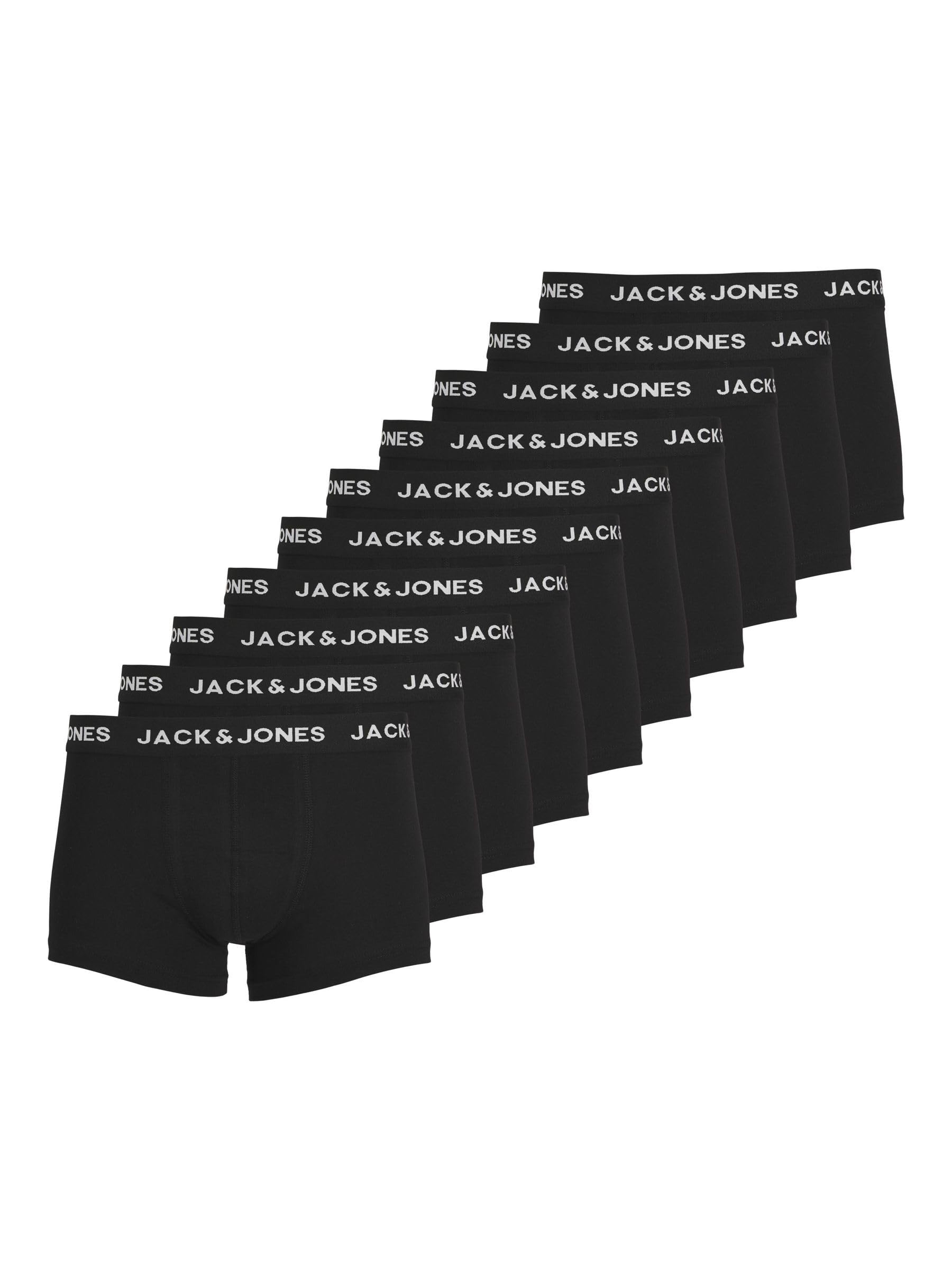 Jack & Jones Jacsolid Trunks 10 Packs Noos Caleon Boxeur Homme (Lot de 10)