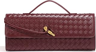 Upbull Trendy Woven Evening Clutch Purses Women Underarm Shoulder Handbag Cute Satchels Crossbody Purse PU Leather Wallet
