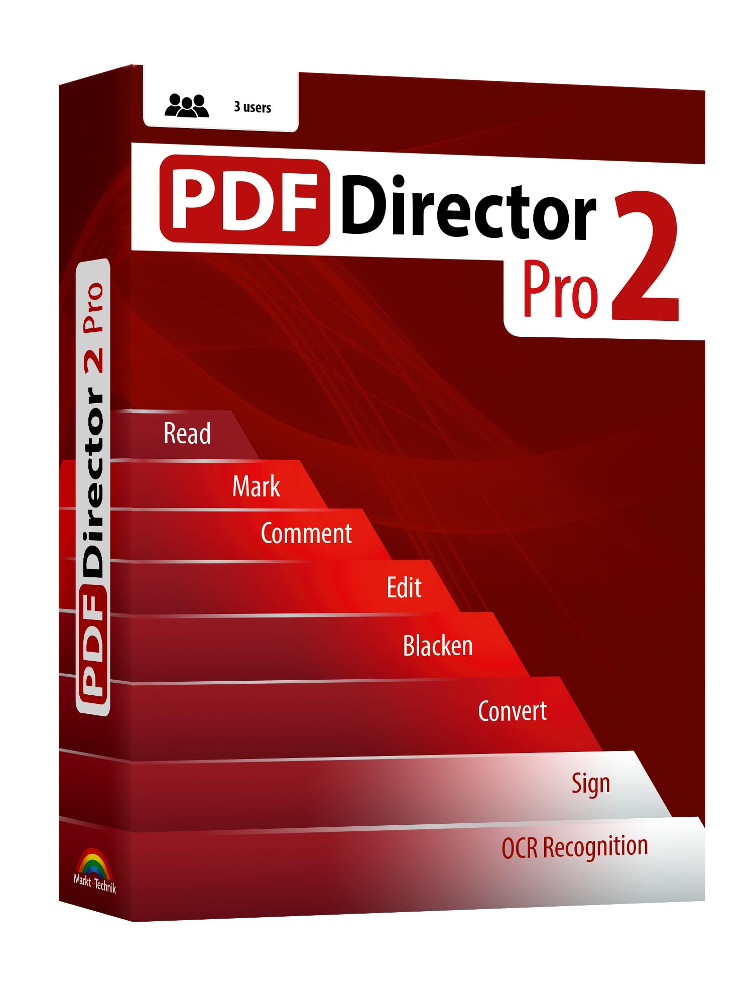 PDF Director 2 PRO with OCR - for 3 PCs - Comprehensive PDF Editor Software comp