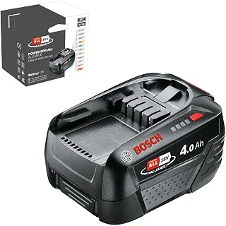 Bosch Battery Pack PBA 18V 4.0Ah W-C (18 Volt System, 4.0Ah, in Carton Packaging)