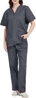 Misemiya - Unisex Blouse Uniform Set - Medical Uniform with Top and Pants - Ref.6801-6802