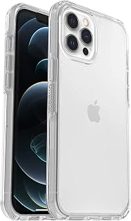 OtterBox iPhone 12 Pro Max Symmetry Clear Case, Shock and Drop Resistant up to 2 m, Slim Case, 3x Tested vs MIL-STD 810G Anti-Drop Standards, Transparent