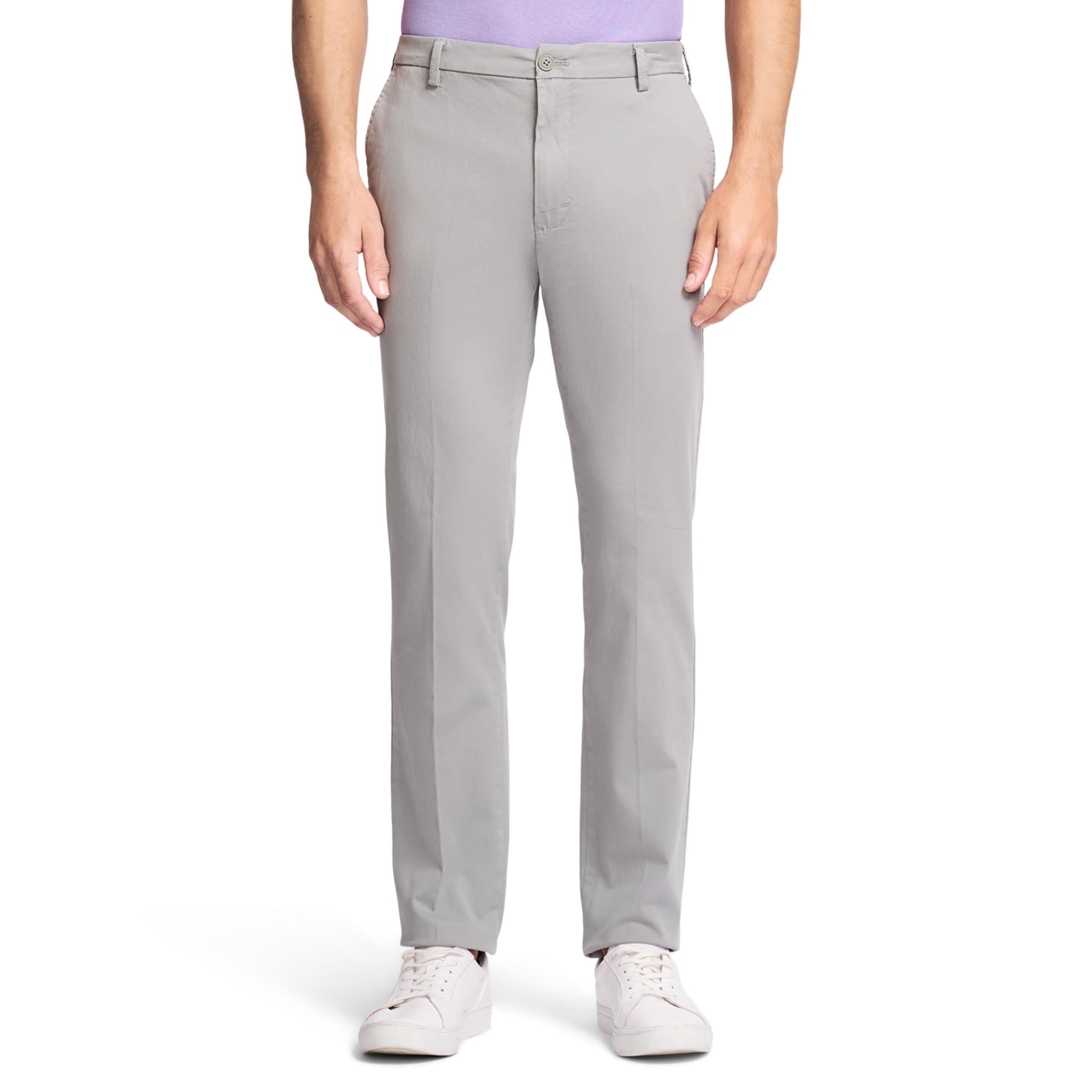 Izod Men's Saltwater Stretch Flat Front Straight Fit Chino Pant