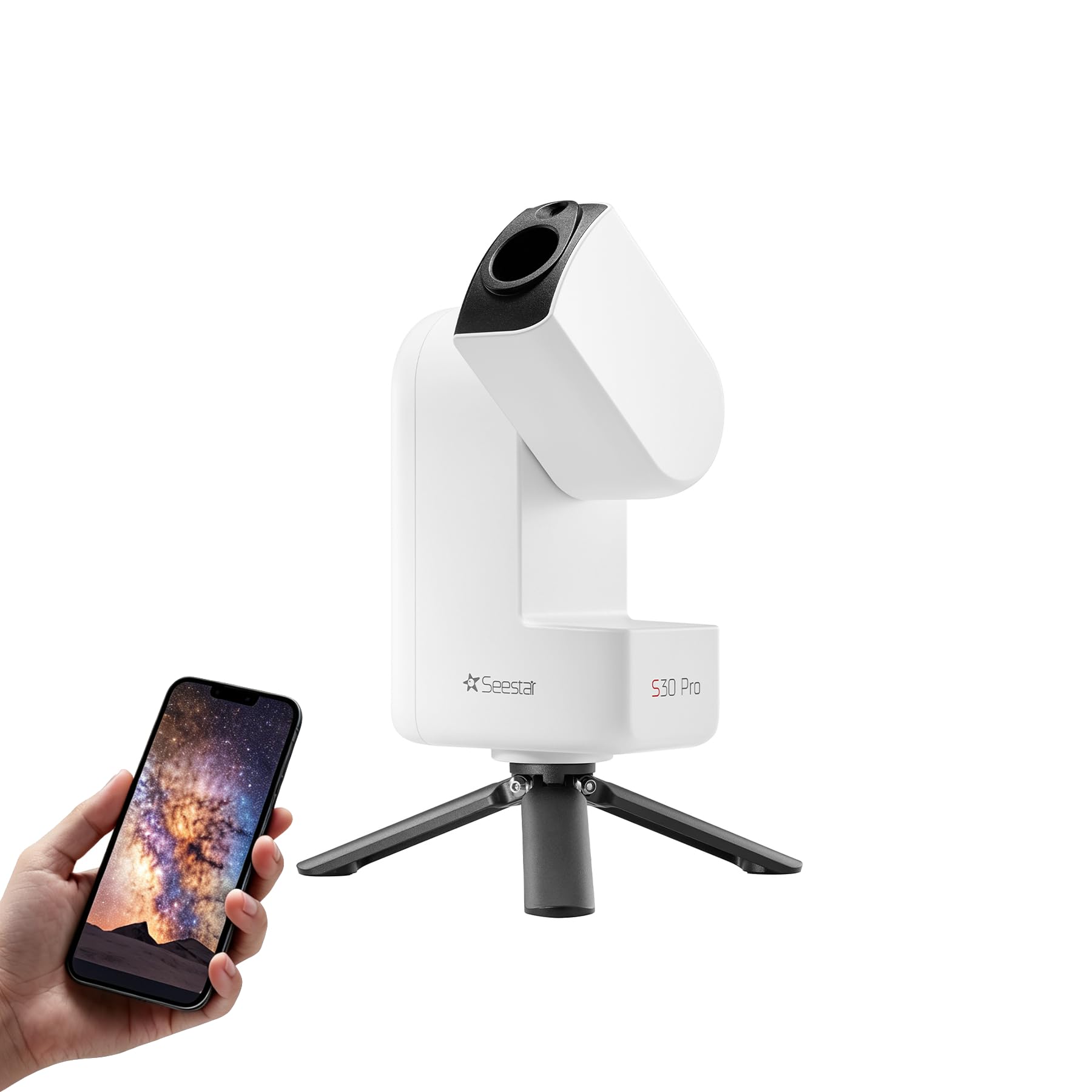 ZWO Seestar S30 Pro Smart Telescope, App-Controlled Astrophotography | 4K Dual C