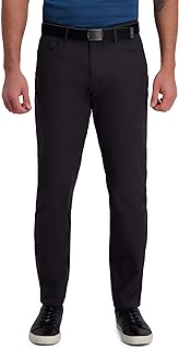 Haggar - Active Series Slim Fit Flat Front 5-Pocket Tech Pant, Men's Casual Trousers