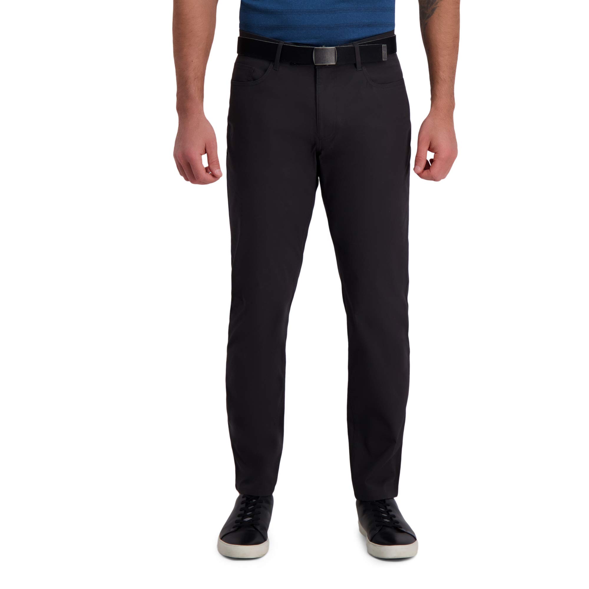 Haggar - Active Series Slim Fit Flat Front 5-Pocket Tech Pant, Men's Casual Trou