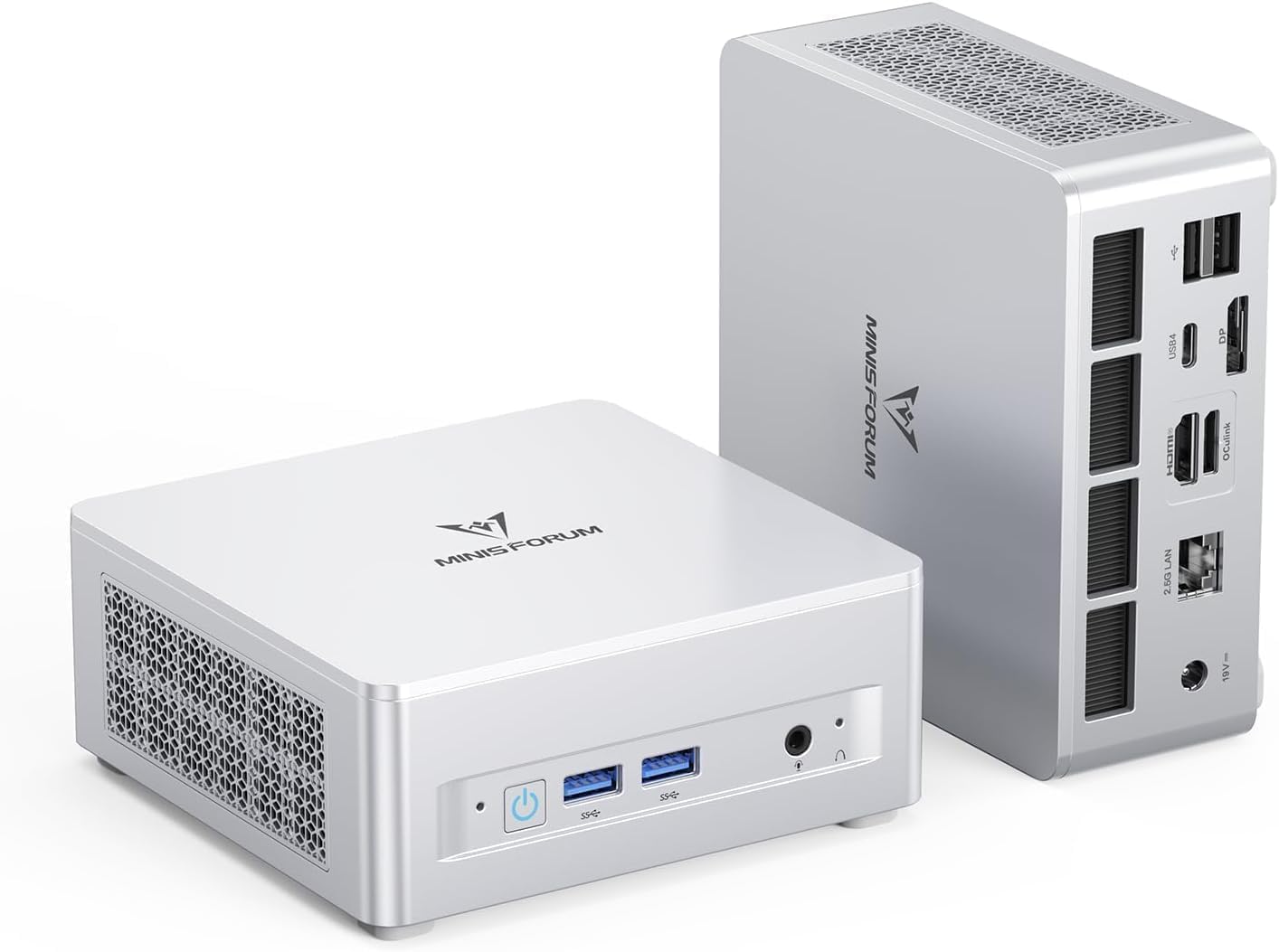 MINISFORUM UM880 Plus Mini PC, AMD Ryzen 7 8845HS (8C/16T, Up to 5.1GHz), 32GB D