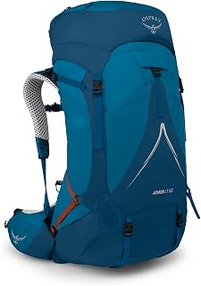 Osprey Atmos AG LT 65L Men's Backpacking Backpack, Blue S-M