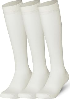 Mysocks 3 Pairs Calcetines altos unisex hasta la rodilla con algodón peinado extrafino