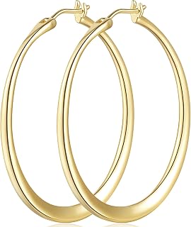 14K Gold Hoop Earrings for Women 14K Gold Earrings for Women