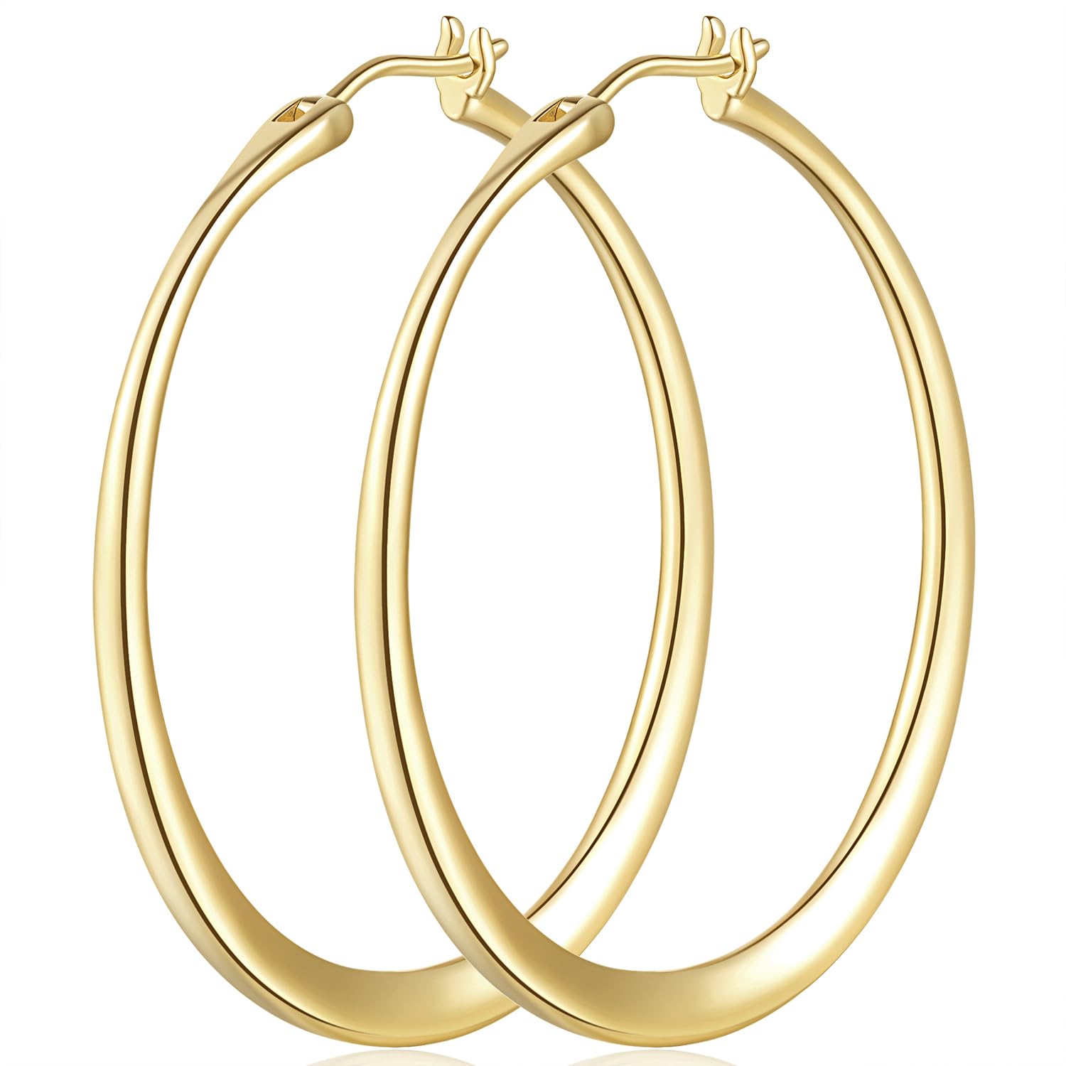 14K Gold Hoop Earrings for Women 14K Gold Earrings for Women