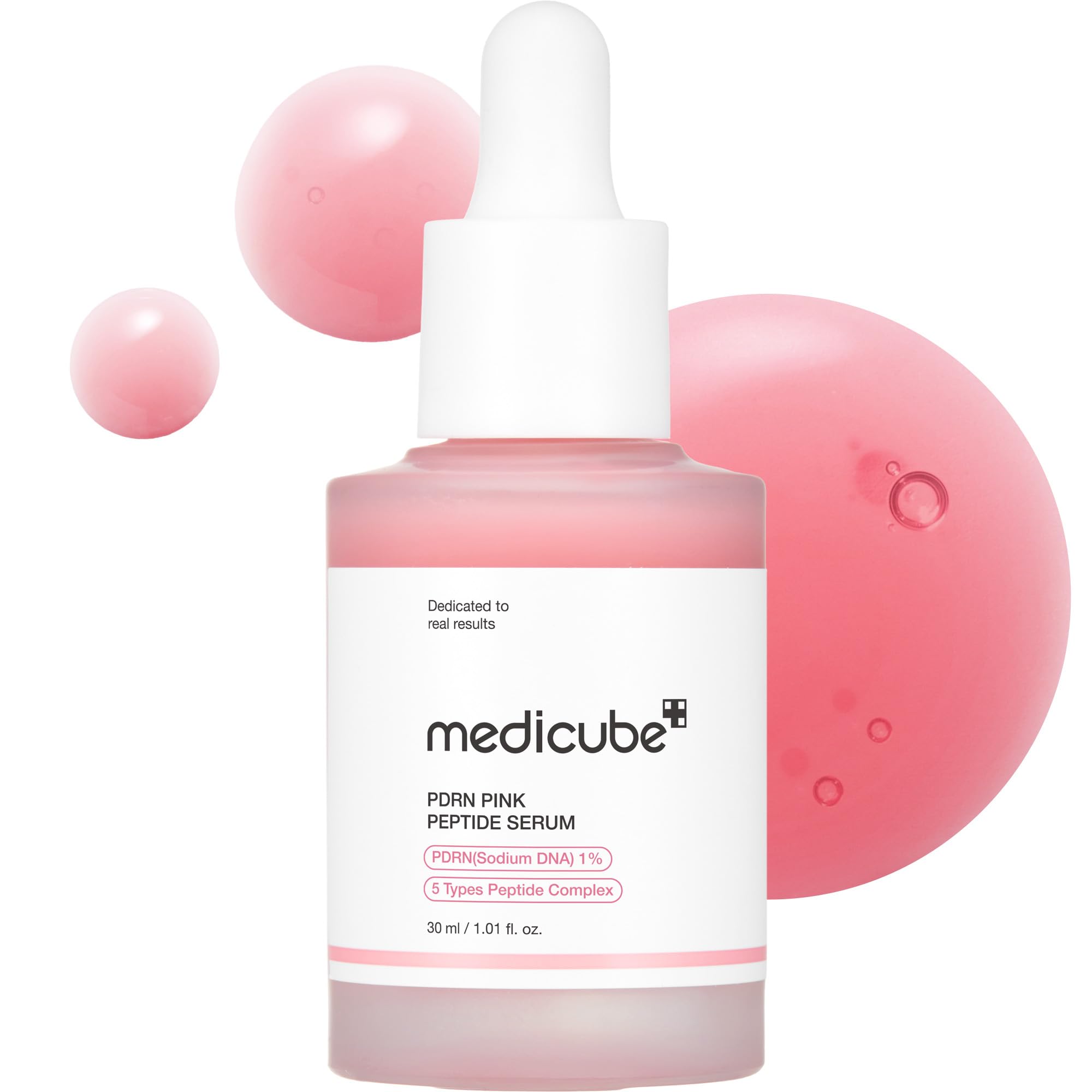 medicube PDRN Pink Peptide Serum with Salmon DNA | Pink Glow Serum - Peptides & 