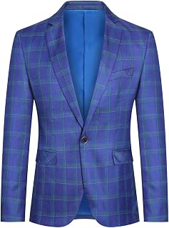 Boyland Men's Casual Suit Blazer Jackets Lightweight 1 Button Sport Coats
