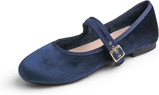 Feversole Women's Belt Mary Jane, Women's Canvas Mary Jane Trainers