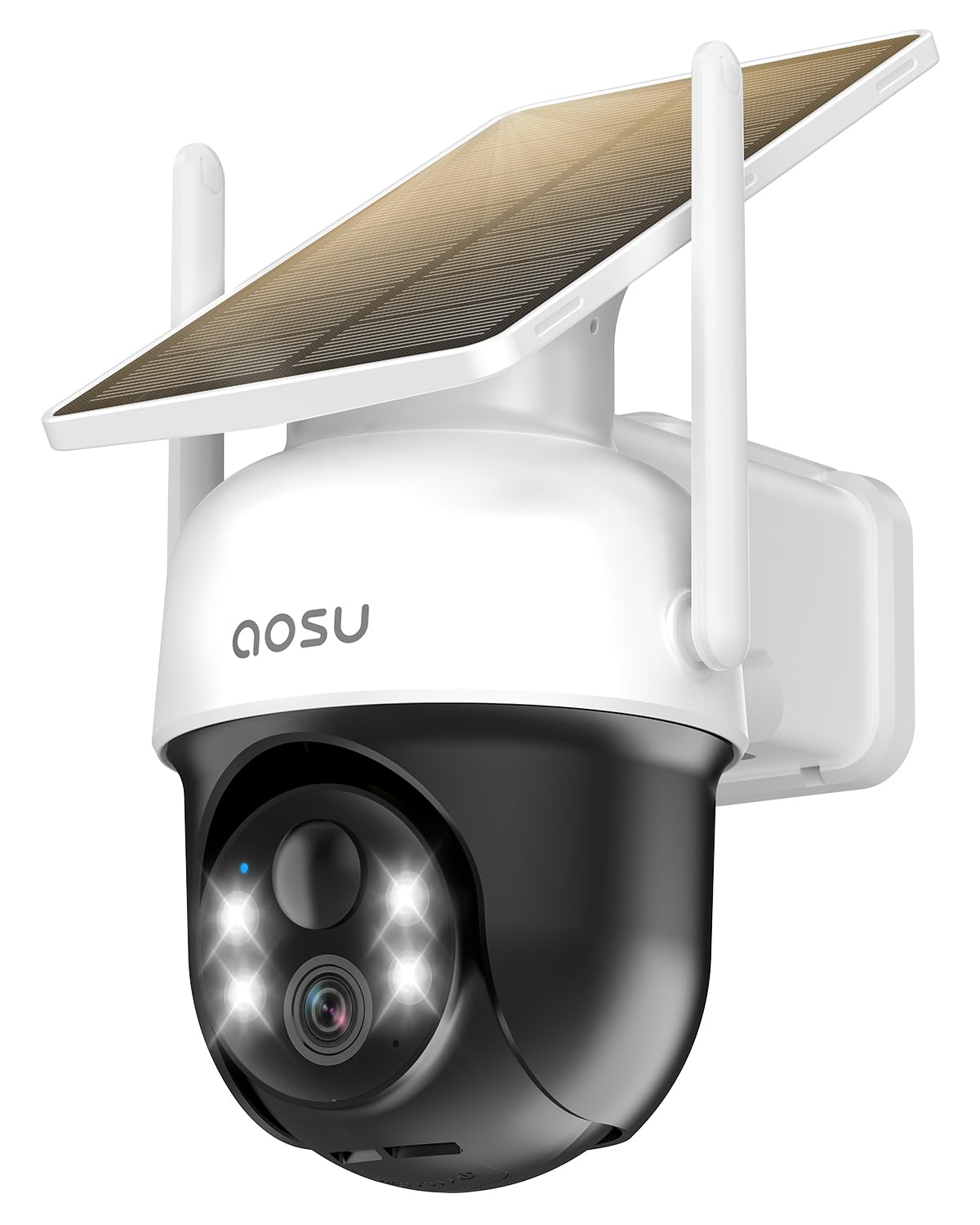 aosu Solar Camera Outdoor Wireless for Home Surveillance,Fixed Solar Panel | Eas