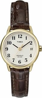 Timex Women's Easy Reader Date 25mm Leather Strap Watch