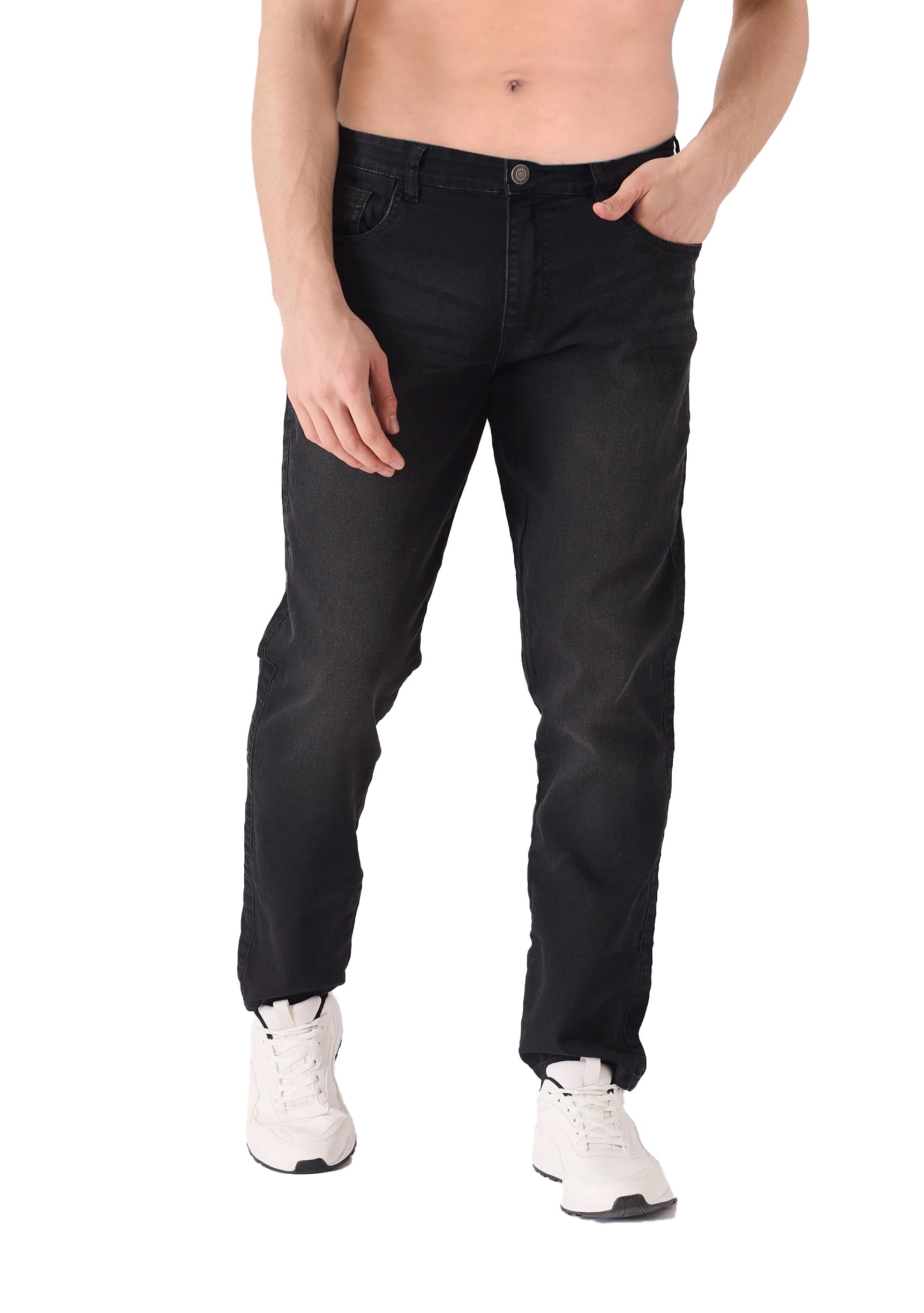 JMOJO - Mens Jeans Slim Fit - Stretch Jeans for Men UK - Men's Cotton Casual Den