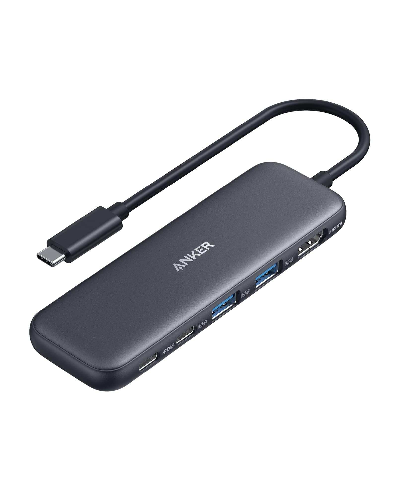 Anker USB C Hub, 5-in-1 USBC to HDMI Splitter with 4K Display | 85W Max PD, 1 Po