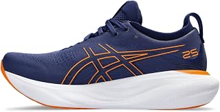 ASICS Nimbus 25 Road Running Shoe for Man Black Silver