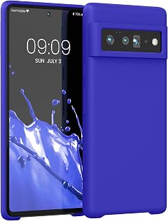 kwmobile Case Compatible with Google Pixel 6 Pro Case - TPU Silicone Phone Cover with Soft Finish - Baltic Blue