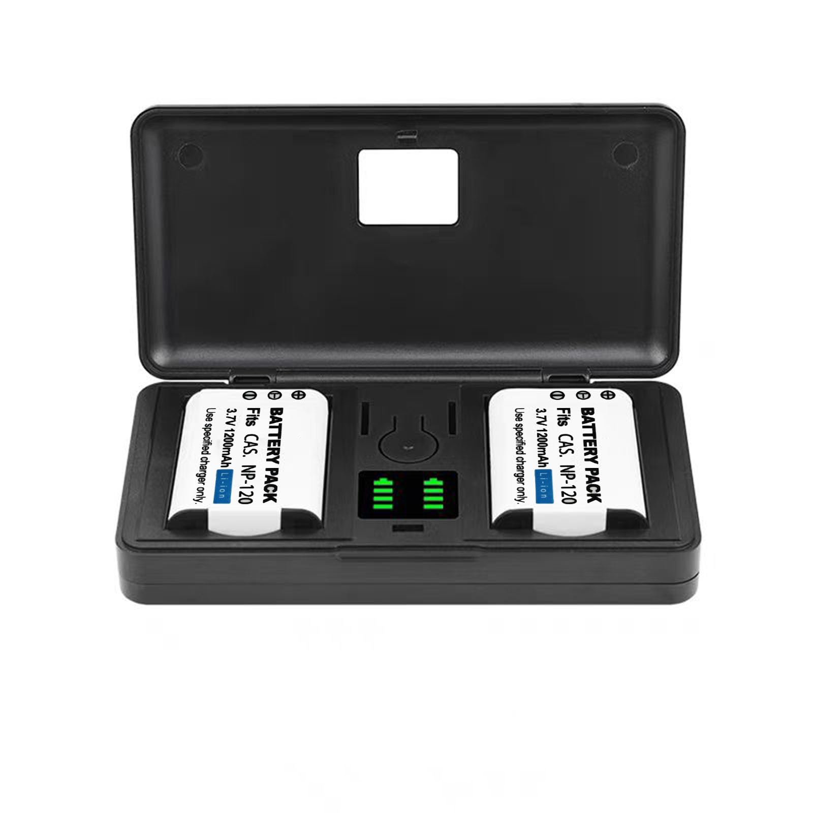NP-120 (1200mAh) Battery Charger (including tow Batteries) Compatible with casio