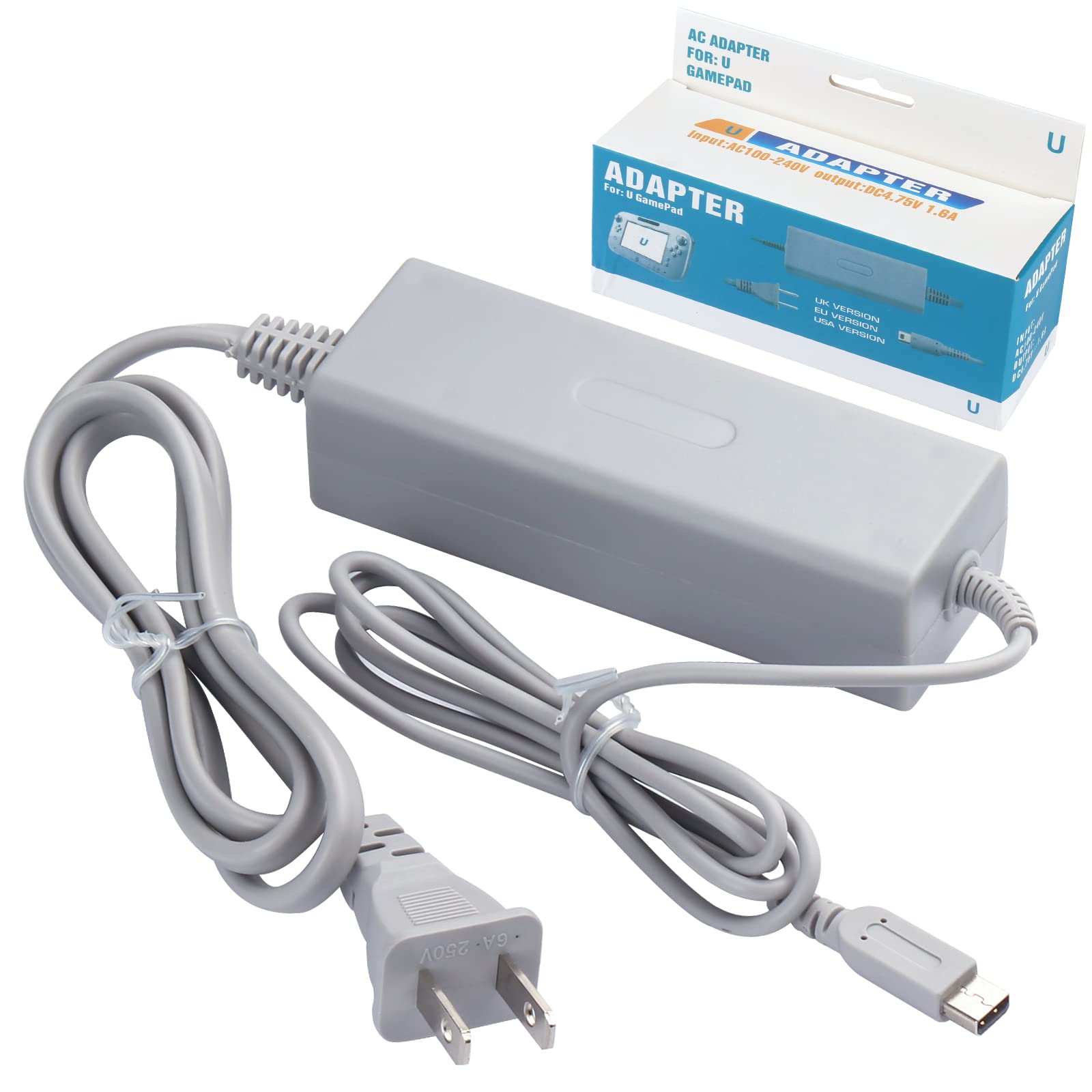 Charger for Wii U Gamepad, AC Adapter Power Cord Charging Cable Replacement for 