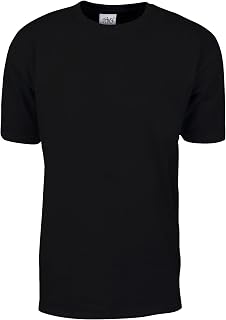 Shaka Wear Men's T Shirt – Max Heavyweight Cotton Short Sleeve Crew Neck Plain Tee Top Tshirts Regular Big Tall Size S-7XL