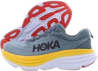 HOKA ONE ONE Bondi 8 Mens Shoes Size 8.5, Color: Goblin Blue/Mountain Spring