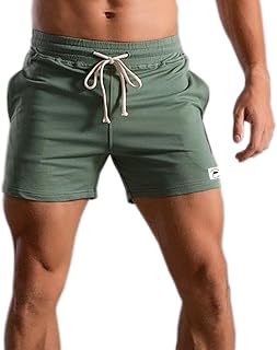 Men's 5" Athletic Shorts, 5" Inseam, Cotton Sports Shorts with Pockets