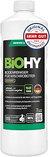 BiOHY Floor Cleaner for Mop Robots (1 Litre Bottle), Concentrate Cleaning Agent for All Mop and Robot Vacuum Cleaners with Wet Function, Low Foam and Streak-Free, For All Floors | Kompatibel mit Roborock, Dreame, Ecovacs, Tineco, Mova und Bissell Wisch- und Saugrobotern sowie Saugwischern