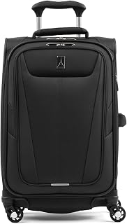 Travelpro Maxlite 5 Softside Carry-On Luggage Spinner, Black, 21-Inch | Expandable With 4 Wheels, Lightweight & Versatile Travel Design, Men & Women