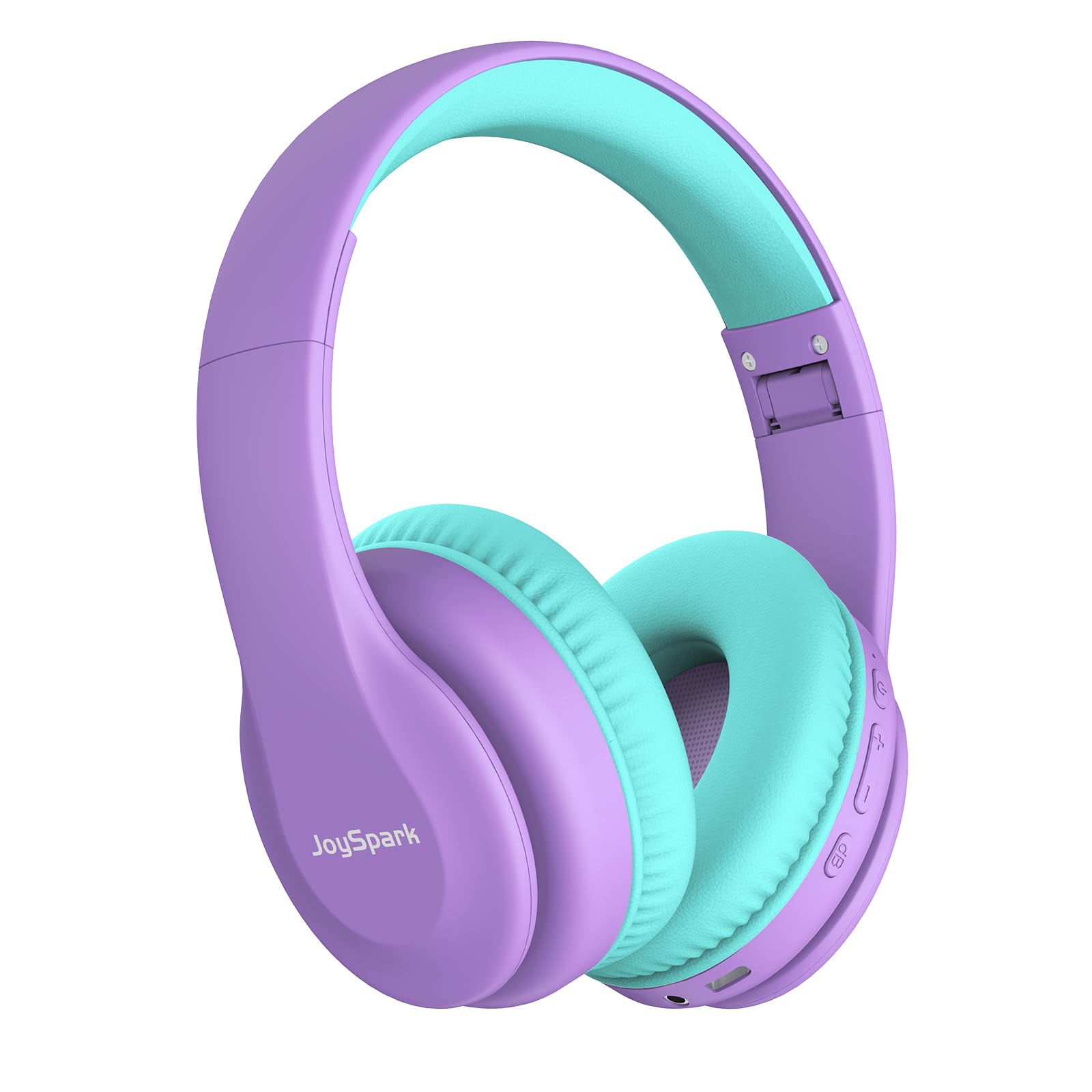 JoySpark Kids Bluetooth Headphones Over-Ear, 60Hrs, Built-in Mic-Purple | 85/94d