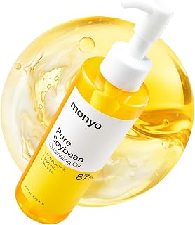 MANYO Pure Cleansing Oil, Makeup Remover, Blackhead &amp; Pore Care, 6.76 fl oz | Natural oil cleanser that melts makeup and helps with blackhead care, Korean skincare, Tea tree, Rice bran