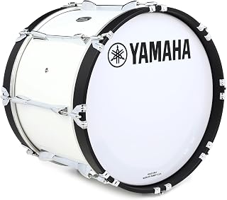 Yamaha 6300 Series Power-Lite 18-inch x 13-inch Marching Bass Drum - White