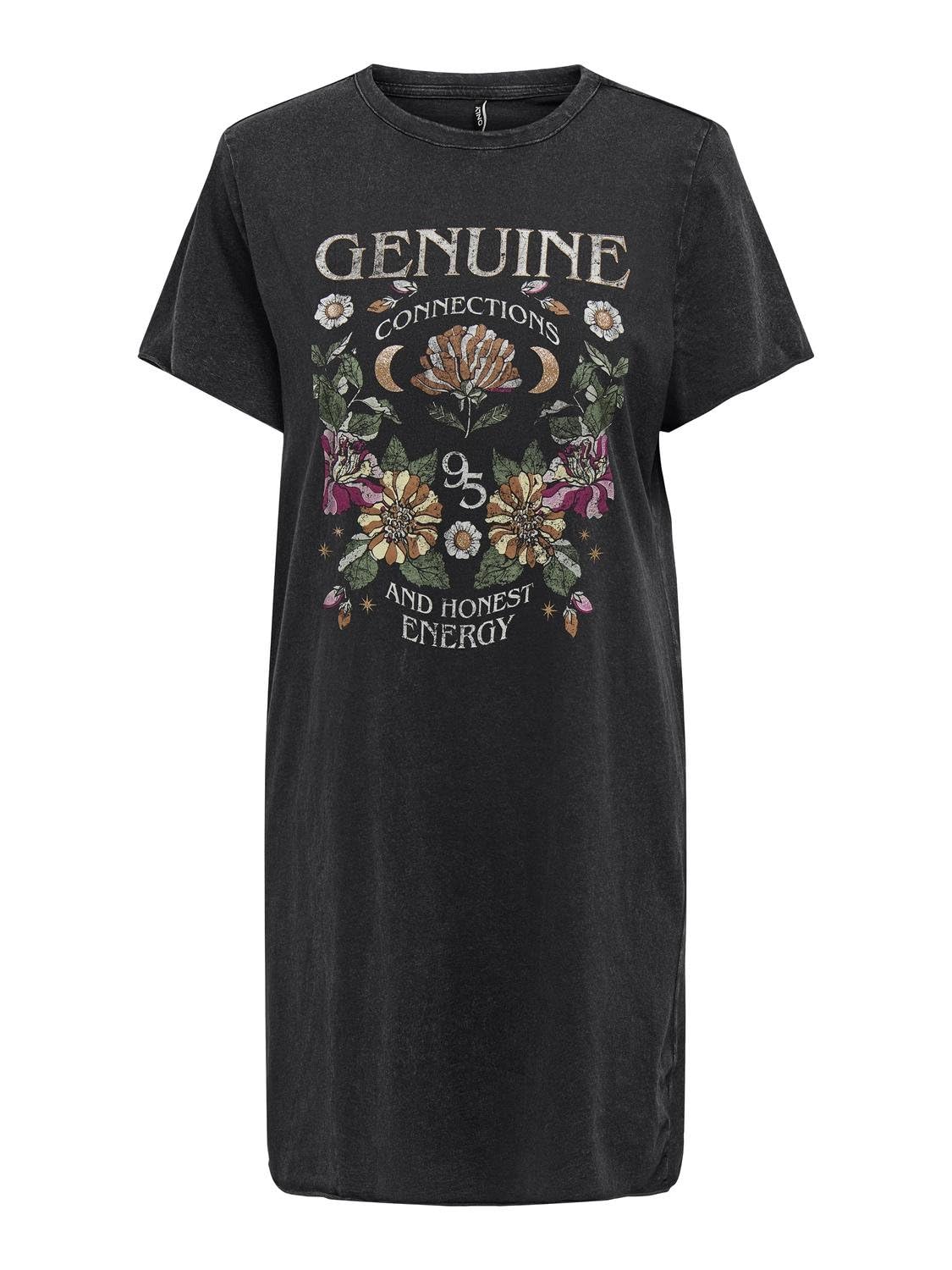 ONLY Women's Summer Printed Cotton Dress with Short Sleeve