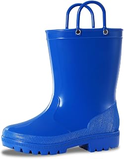WILLPORT Kids Waterproof Easy-on Rain Boots