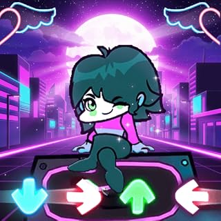 FNF Magic Tiles Music Battle: Epic Beat Box Funkin Mod - Neon City - FNF Mobile Games