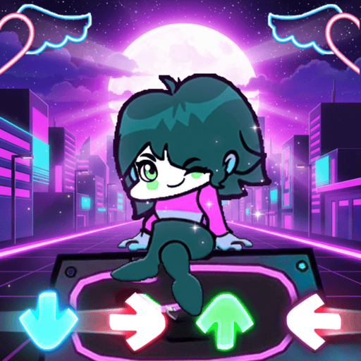 FNF Magic Tiles Music Battle: Epic Beat Box Funkin Mod - Neon City - FNF Mobile 