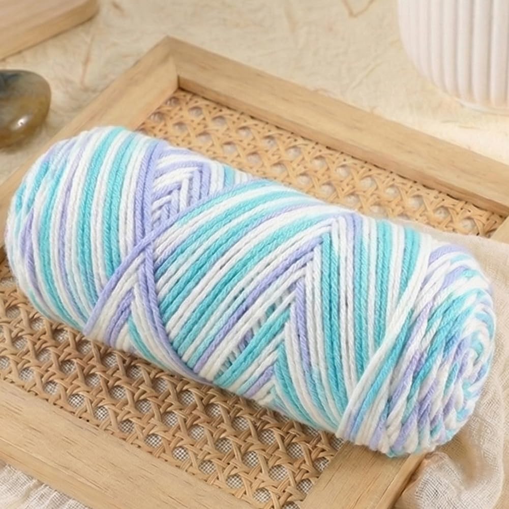 4 Pack Multicolor Acrylic Yarn for Knitting and Crochet | Soft Worst Weight Yarn