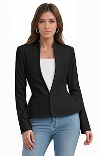 Hybrid & Company Women's Nylon Ponte Blazer