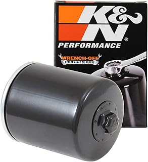 K&amp;N Motorcycle Oil Filter: High Performance, Wrench Off Nut, KN-171B | Fits Select 1999-2024 HARLEY DAVIDSON: FLFBS Fat Boy 114/Sport Glide/Road King Special/Street Glide (See Product Description)