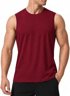 Mens Quick Dry Sleeveless Gym Bodybuilding Running T-Shirt