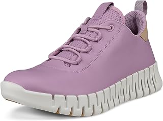 ECCO Gruuv W - Sneaker Basse da Donna, in Pelle, Colore: Limestone Beige, Polvere di Nebbia di Lavanda, 42 EU