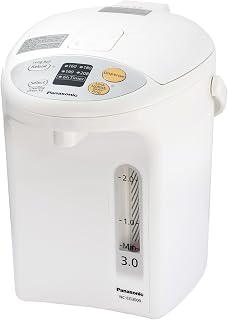 Panasonic Hot Water Dispenser, Electric Kettle with 4 Temp Presets | Hot water kettle electric featuring a 3L capacity, 4 temp presets, safety lock, and slow-drip mode, White, NC-EG3000
