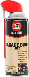 3-IN-ONE Garage Door Lubricant with SMART STRAW SPRAYS 2 WAYS, 11 OZ | Smooth Garage Door Operation, High-Performance, No-Mess, Use on Garage Door Tracks, Hinges, Chains, Pulleys, Latches