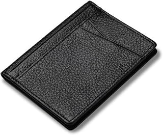 PU Trendy Multiple Positions Card Super Slim Wallet Portable Slim Paper Bag, Black, Fashion