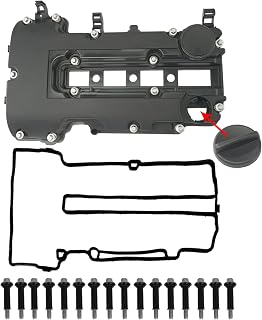 Engine Valve Cover with Gaskets, Bolts &amp; Oil Filler Cap Compatible with 2011-2020 Chevy Cruze Sonic Trax Volt | Cadillac ELR | Buick Encore 1.4L Turbo Replace# 55573746 25198498 264-968 25198874