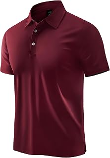 MIER Polo Shirts for Men Dry Fit Performance Golf Collared Shirt, UPF 50+